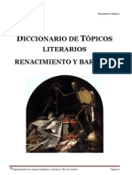 Diccionario de Topicos Literarios. Renacimiento y Barroco