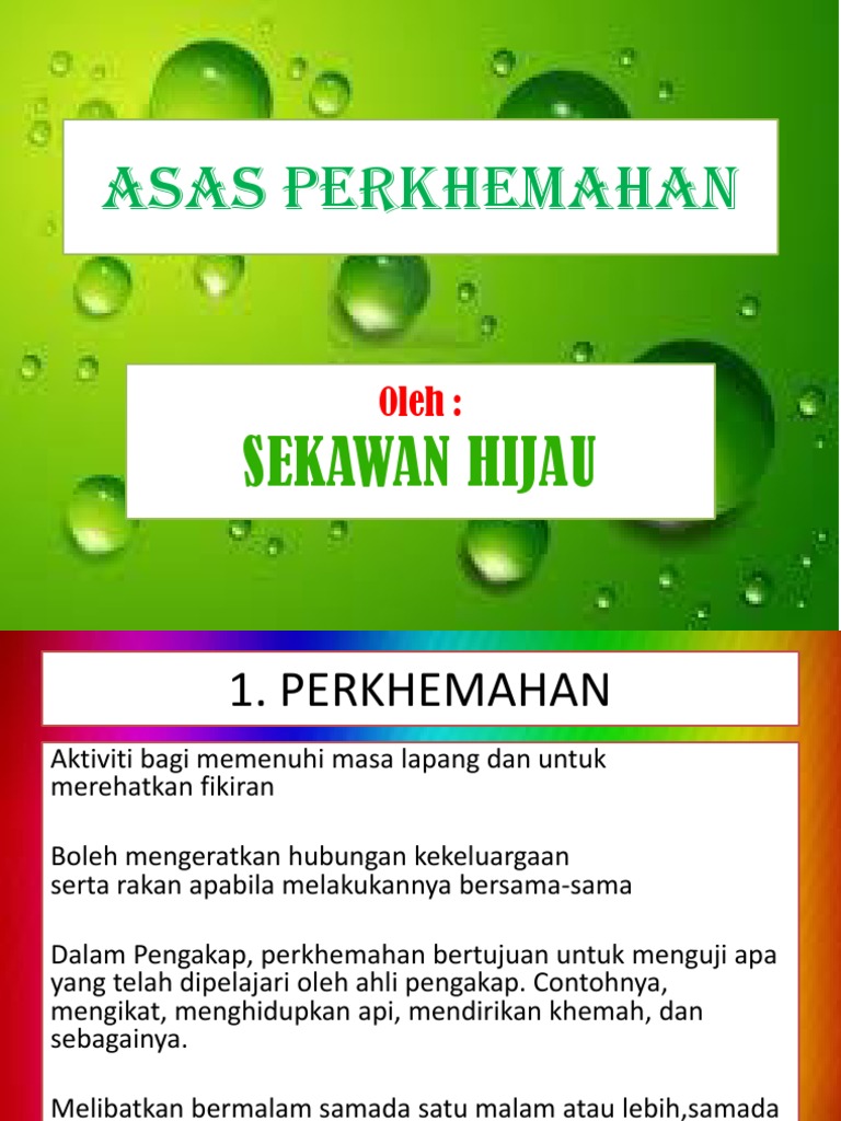 Asas Perkhemahan (Pengakap) . =)