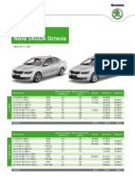 Škoda Octavia - Cenník Marec 2013 PDF