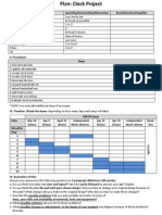 Plan Clock Project