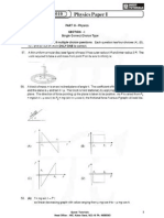 IIT JEE Advanced Physics Model Question Paper With Detailed Solutions I