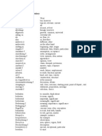 German Basic Vocab