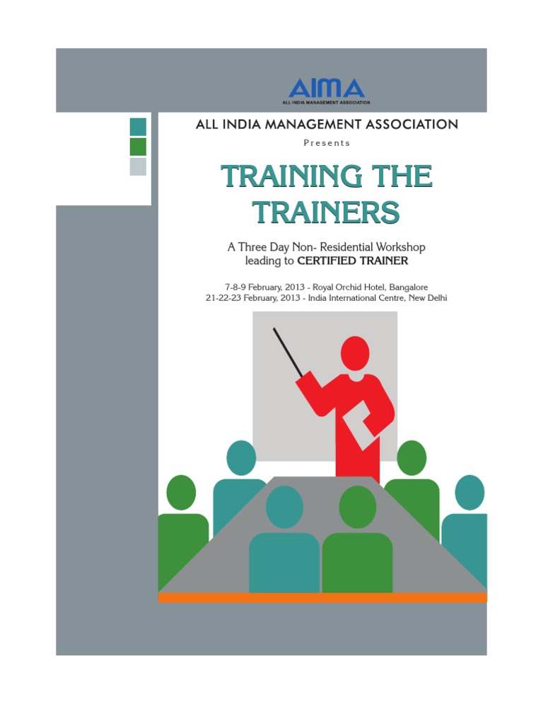 Train The Trainer Program PDF Facilitator Professional Certification