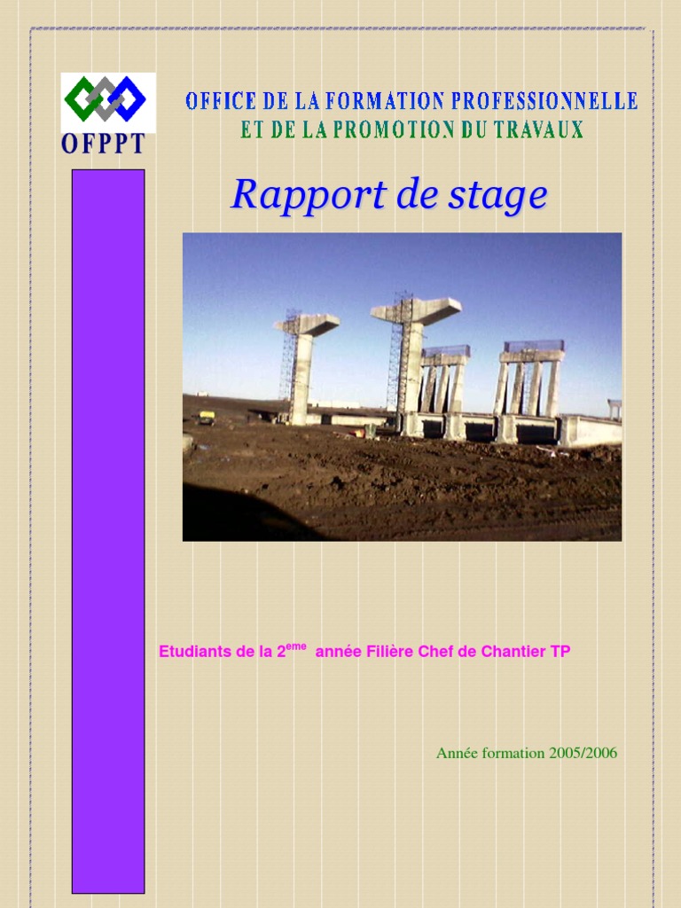 Rapport de stage en génie civil TP | PDF | Pont | Béton