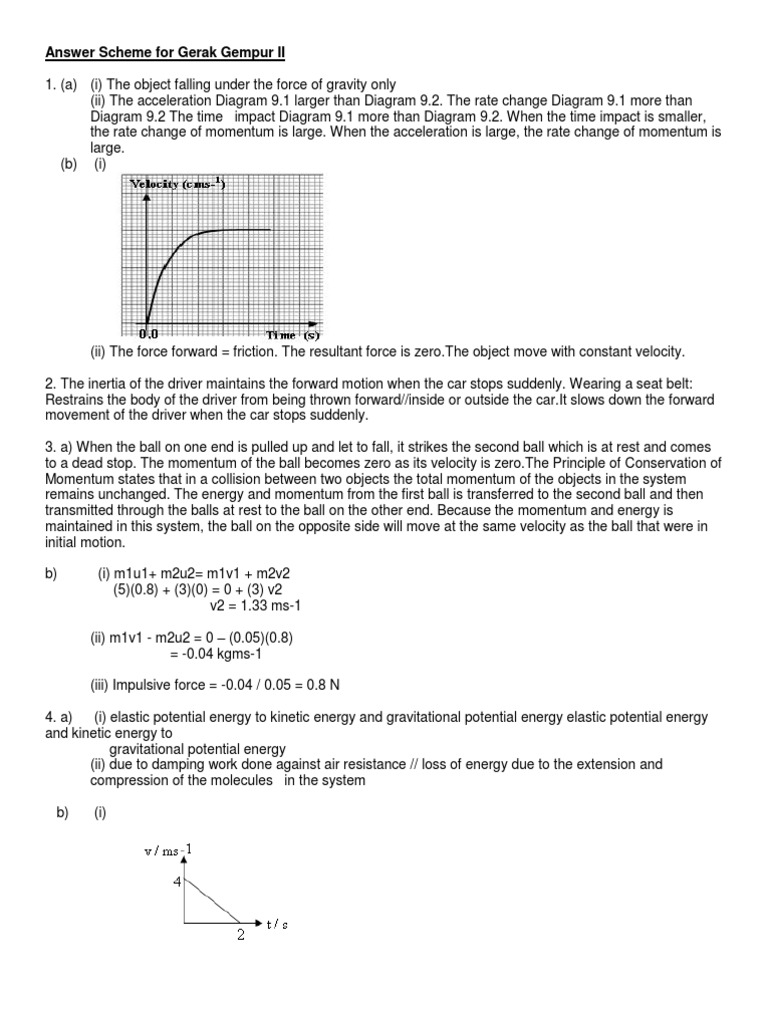 Jawapan Gerak Gempur Ii Pdf Momentum Buoyancy