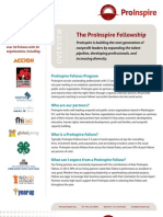 ProInspire Nonprofit Fellowship For Business Professionals