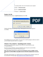 Installation Instructions For Mscal