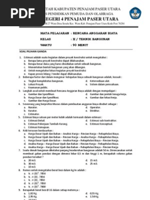 Soal Rab Semester