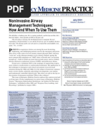 Noninvasive Airway Management Techniques How and When To Use Them