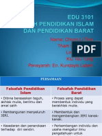 Falsafah Pendidikan Islam & Barat