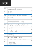 Edexcel C3 June 2005 To June 2011 All Questions Mark Scheme