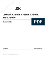 Lexmark X264dn User Manual