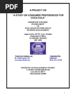 Download Consumer Preferences for Coca Cola by majiclover SN13282681 doc pdf