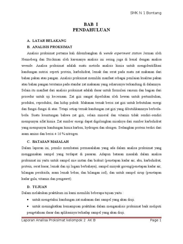 Analisis Proksimat Nutrisi Pangan dan Pakan | PDF
