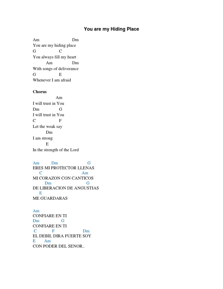You Are My Hiding Place PDF