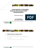 Industrial Production of Microalgae