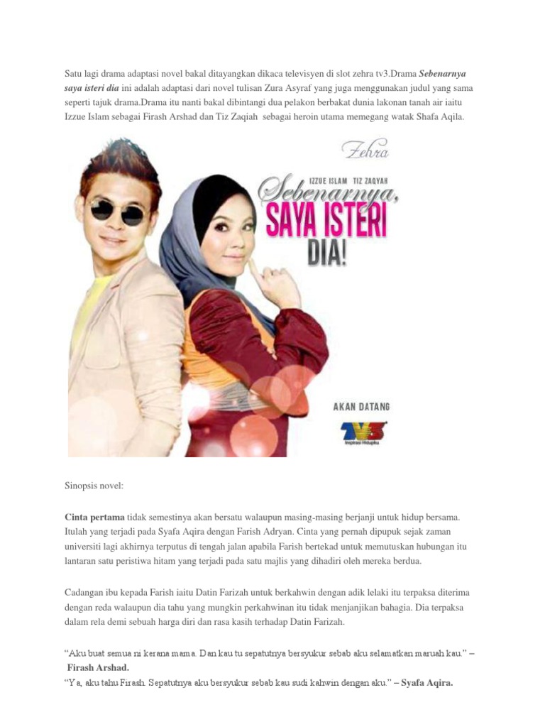 Drama Sebenarnya Saya Isteri Dia Pdf
