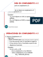 Operaciones Complemento A 2