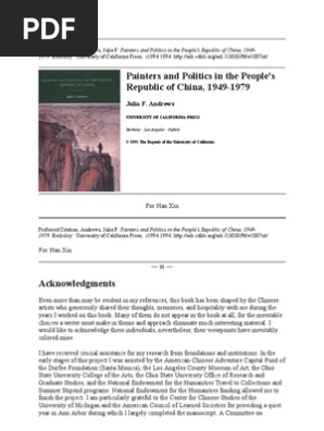 Andrewspainters And Politics In China 1949 1979 China - 