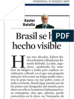 Xavier Batalla. Brasil Se Ha Hecho Visible