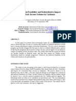 The Financial Feasibility and Redistributive Impact of A Basic Income Scheme in Catalonia