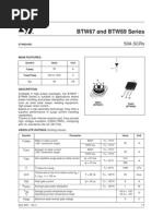 Datasheet SCR Do Tipo BTW67 e 69