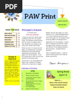 Paw Print March 28