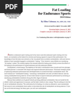 Fat Loading for Endurance Sports