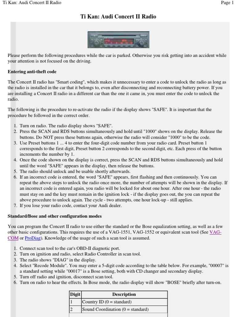 Coding Radio For Aux Input 2006 Jetta Tdi Ross Tech Forums
