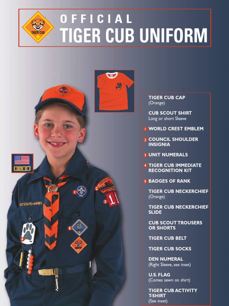Tiger Cub Scout Uniform Guide | PDF