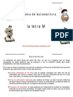 Programa de Lectoescritura Completo Orientacionandujar Consonante m Primera Parte