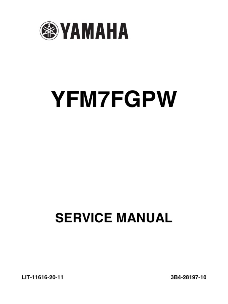 Lit 11626 23 44 2010 Yamaha Yz450f Four Stroke Owners Service Manual