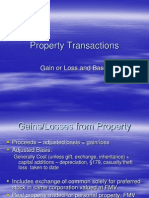 Property Transactions: Gain or Loss and Basis