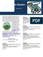 April 2013 Legislation Edition