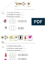 Oraciones Con Pictogramas para Comprensión Lectora