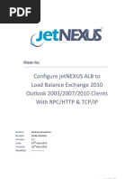 JetNEXUS ALB Howto Loadbalance Exchange