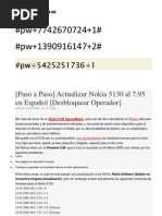Paso A Paso Actualizar El Nokia 5130 Pdf Nokia Informatica