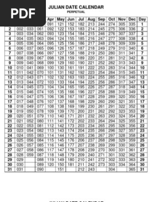 Free Printable Julian Date Calendars For 2023, And 2024 PDF, 59% OFF