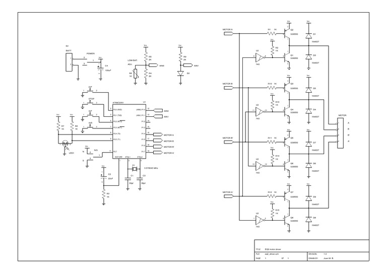 EQ2 Motor Driver Circuit Diagram | PDF