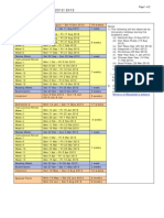 AY2012-2013 Academic Calender of NUS