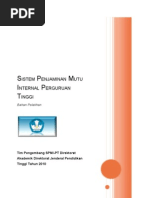 Download Sistem Penjaminan Mutu Internal Perguruan Tinggi Dari DIKTI by Dexa Harira Pygmalion SN132936903 doc pdf