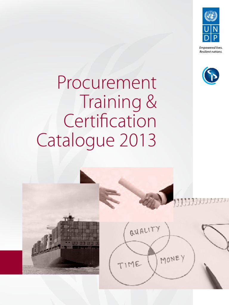 UNDP/CIPS Procurement Training 2025 | PDF | Procurement | Strategic ...