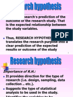 It Is The Research's Prediction of The