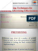 Advertising Pretesting Techniques