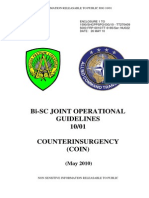 Bi-SC Joint Operational Guidelines 10/01 Counterinsurgency (COIN), 2010
