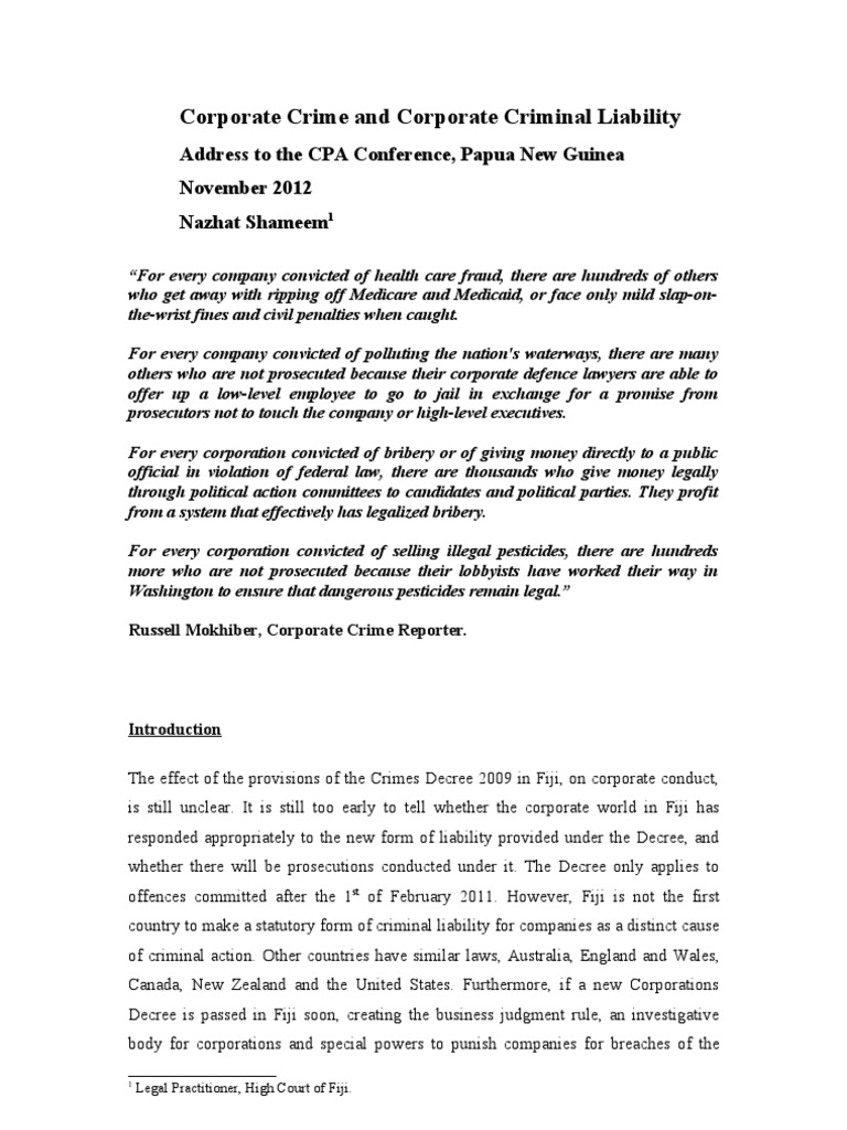 Assignment on white collar crime picture