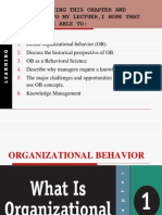 Introduction to Organization behavior