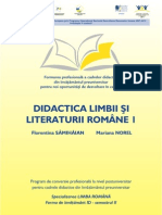 Florentina Samihaian Didactica Limbii Si Literaturii Romane 1