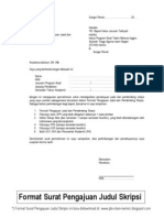D Format Surat Dan Formulir Pengajuan Judul Dan Pembimbing Skripsi2