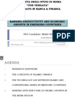 Banking Efficiency and Economic Growth in the Middle East North Africa, and South Eat Asia regions - Ph.D Thesis Presentation material